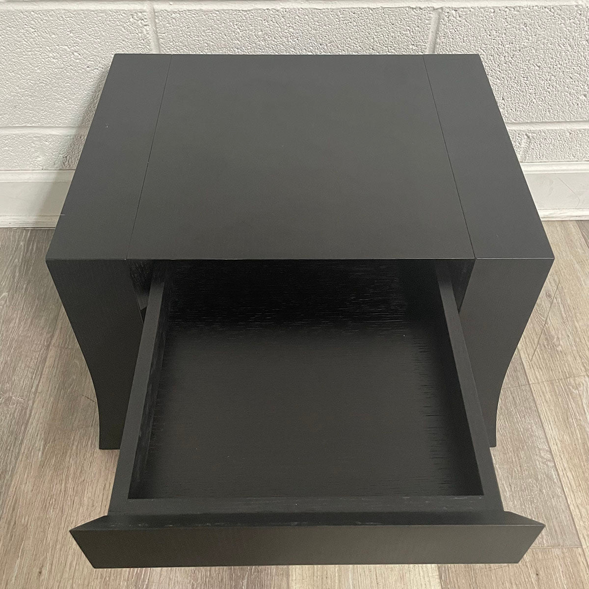 Armani Casa Black Wood Side Table