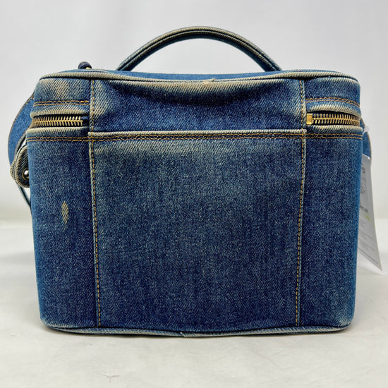 Chanel Vintage Denim CC Vanity Case