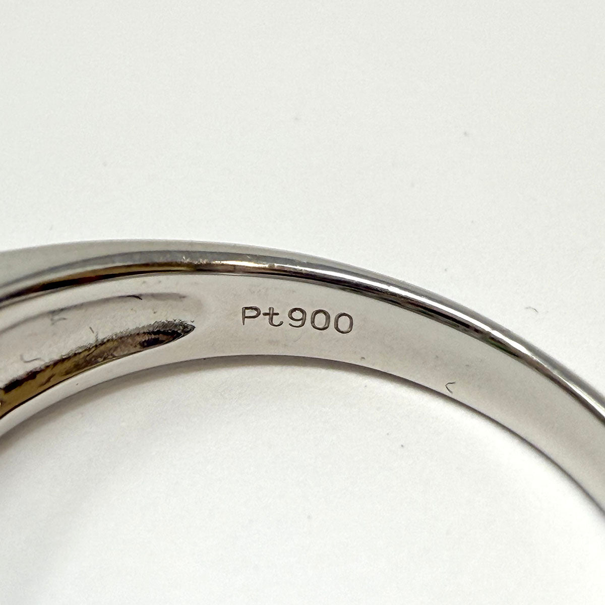 Platinum Garnet and Diamond Ring