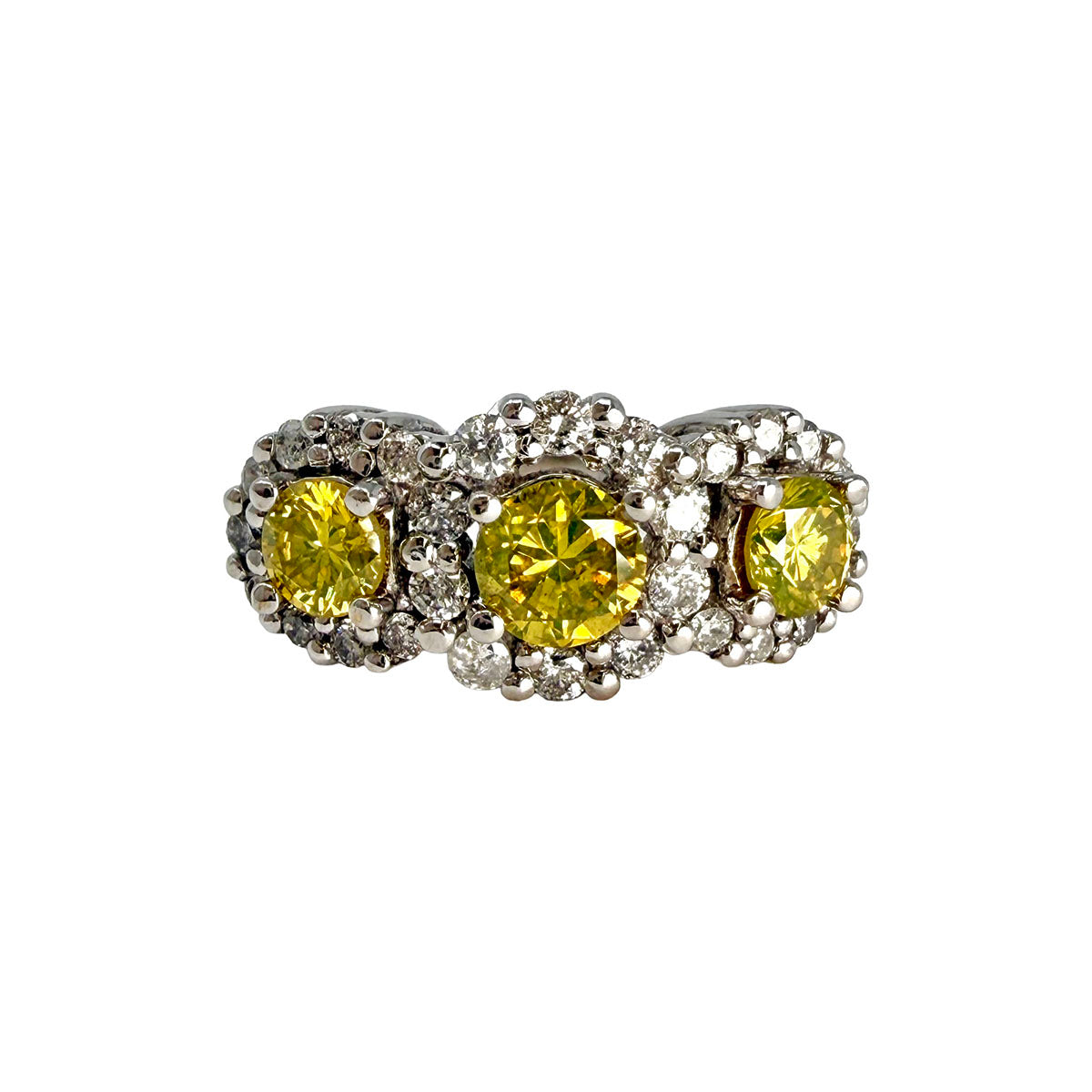 14K White Gold  Diamond Ring