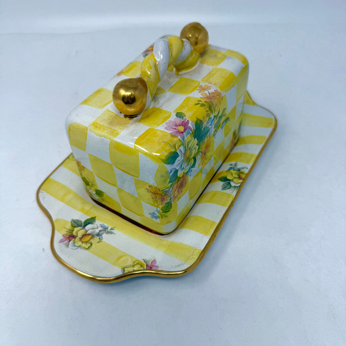 Lemon Curd Butterhouse Butter Dish with Cover