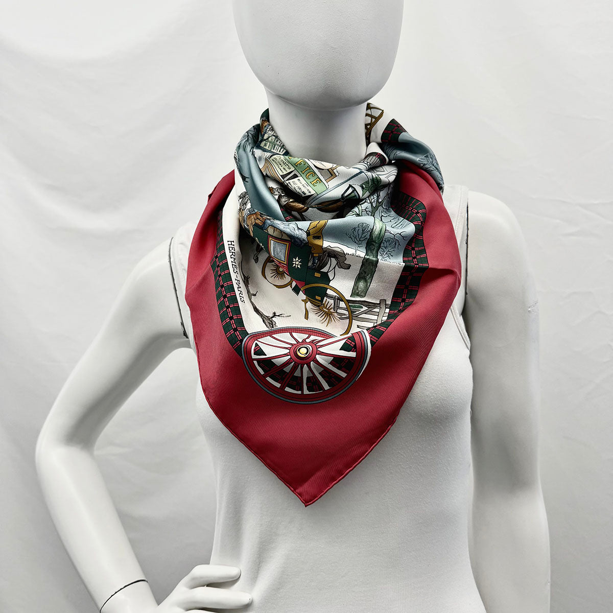 Hermes "L'Hiver en Poste" Scarf
