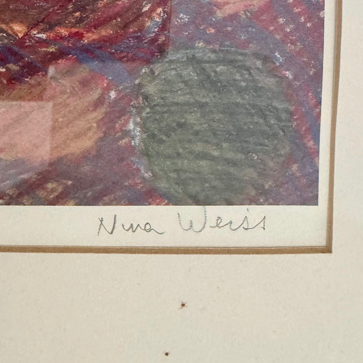 Framed Drawing "Early Fall" Signed