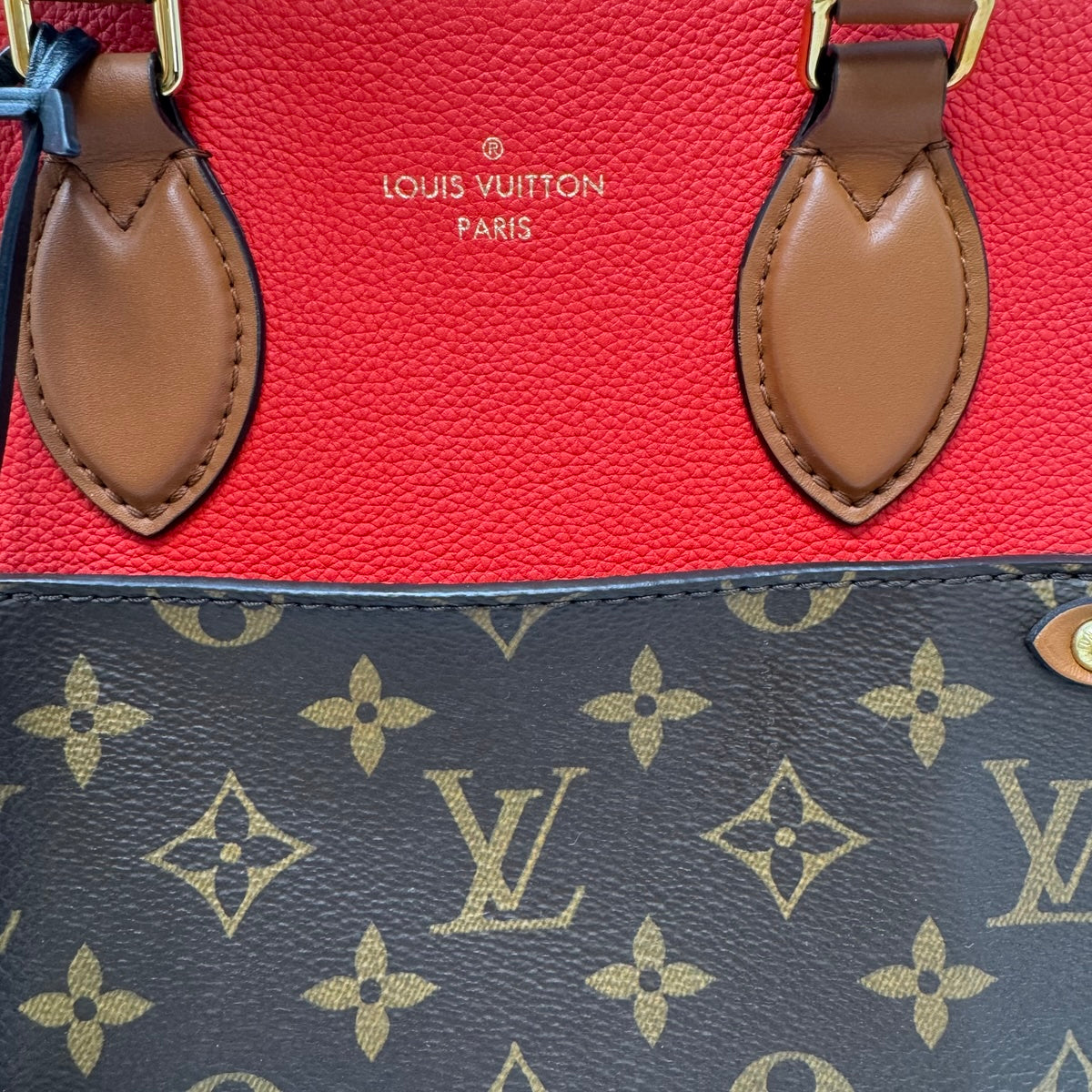 Louis Vuitton Fold  Tote Monogram and Leather PM