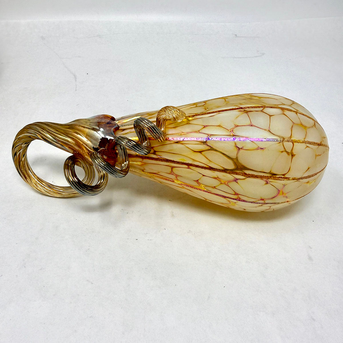 Set of 4 Glass Pumpkins/Gourds