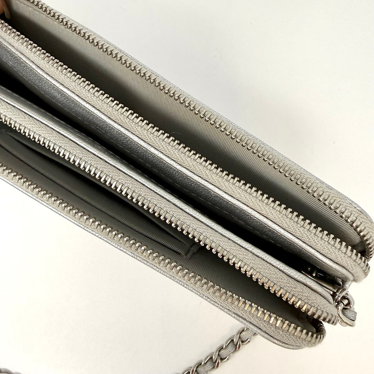 Chanel 2017 - 2018 Metallic Mademoiselle Clutch