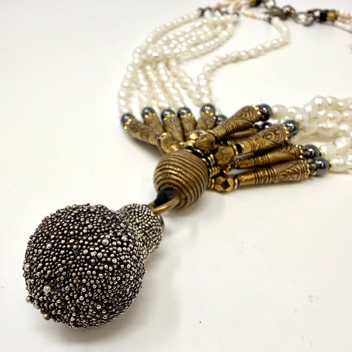 Masha Archer Pearl Necklace