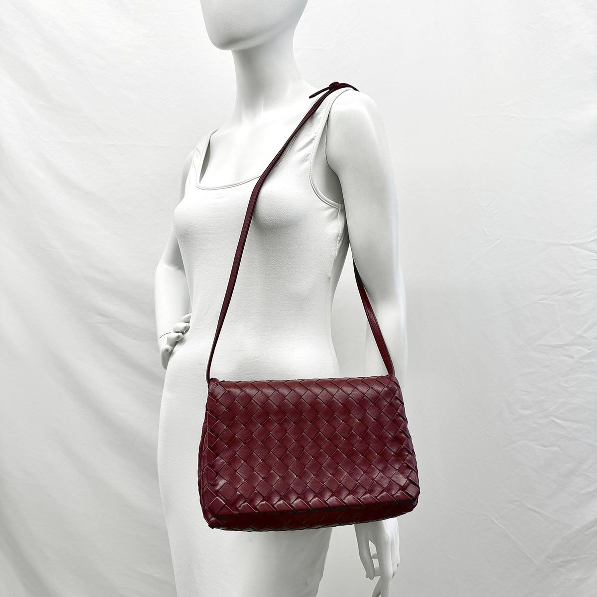 Bottega Veneta Intrecciato Shoulder Flap Bag