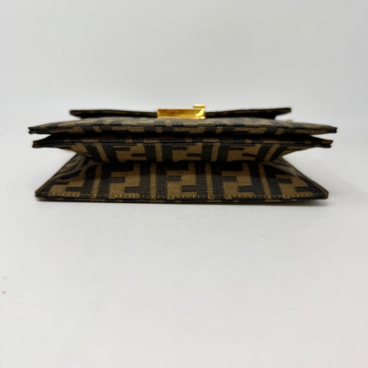 Fendi Zucca Canvas Shoulder Bag