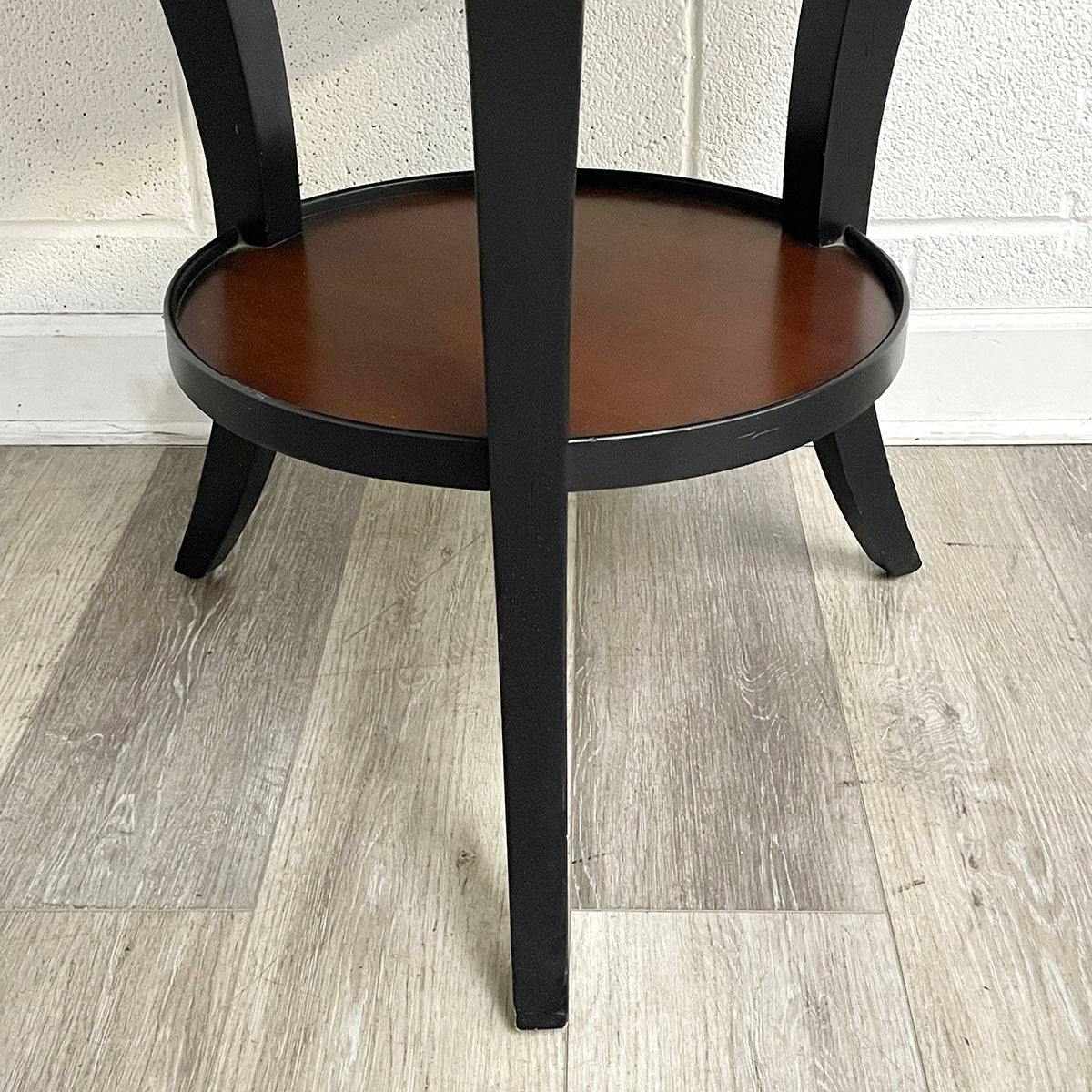 Woodbridge Two-Tone Round  Wood Side Table