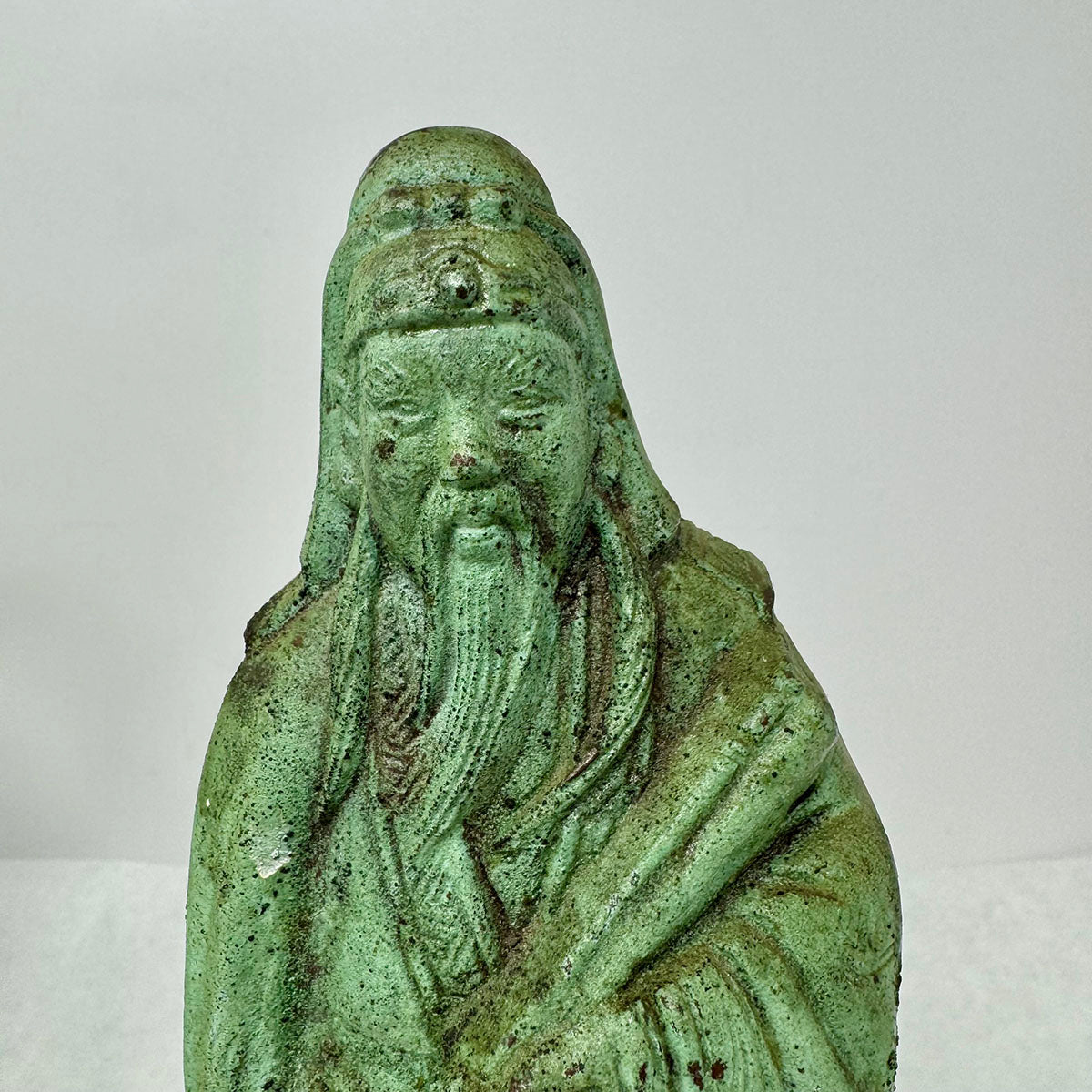 Cast Bronze Asian Three Immortal God Statues w/Base