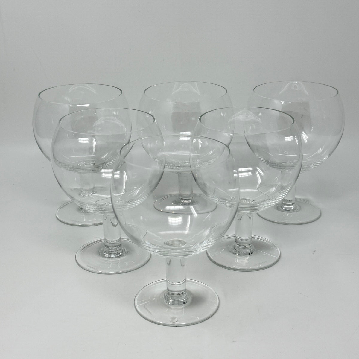 Tiffany Crystal Stemmed Glasses Set of 6 "Refresher"