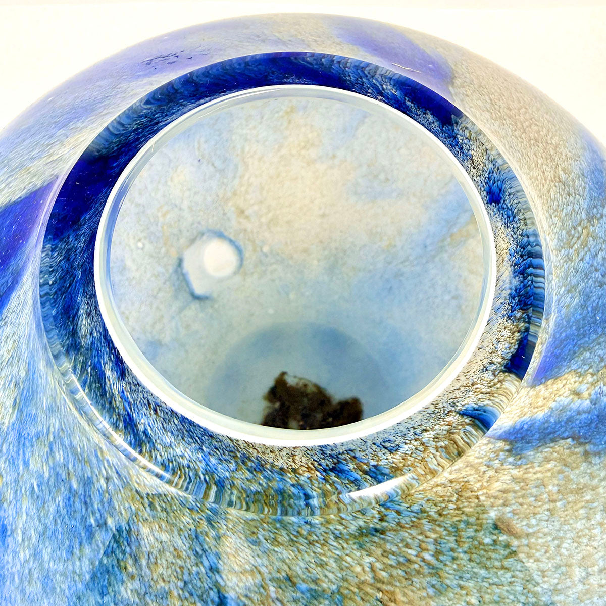 Large Round Glass Vase