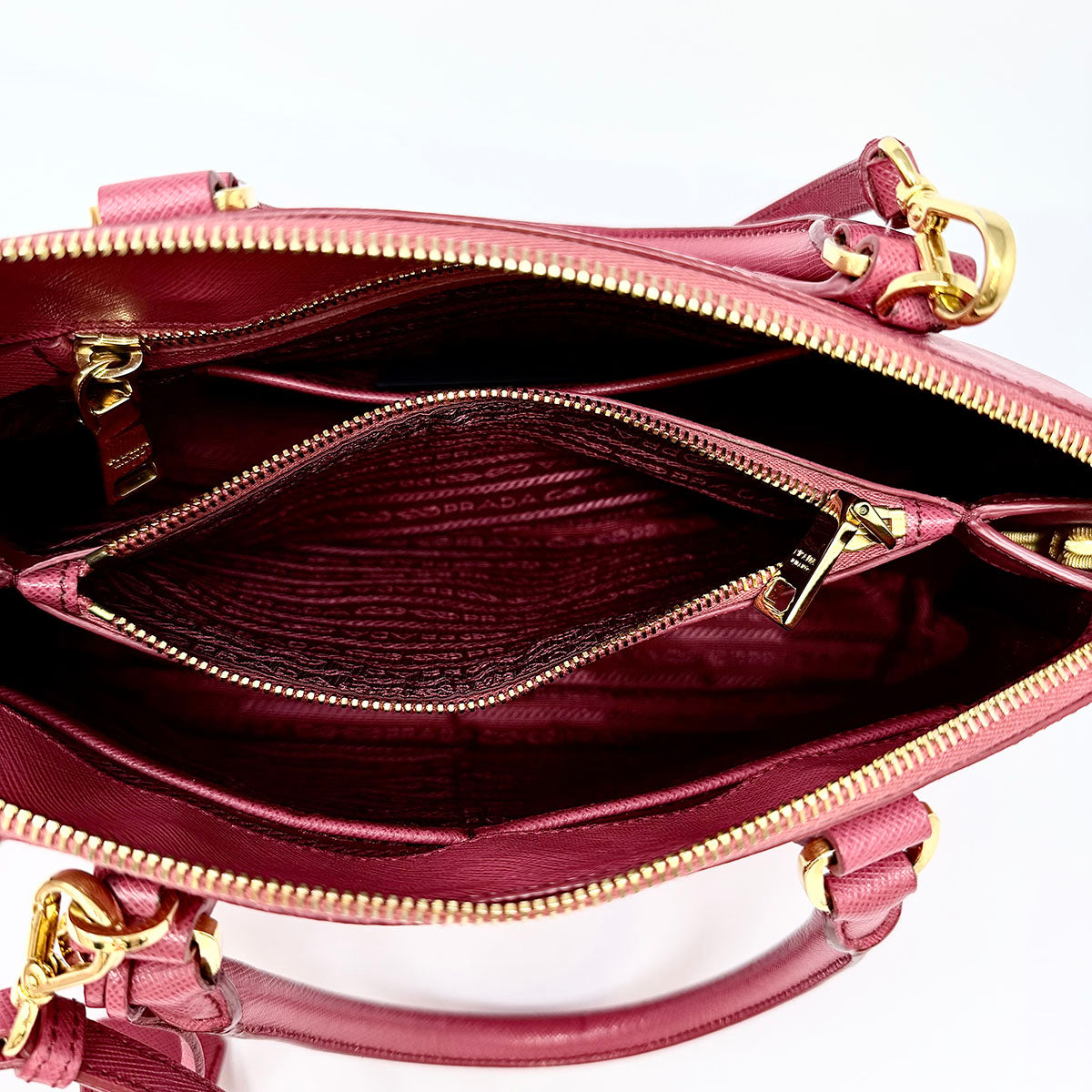 Prada Saffiano Lux Promenade Handle Bag