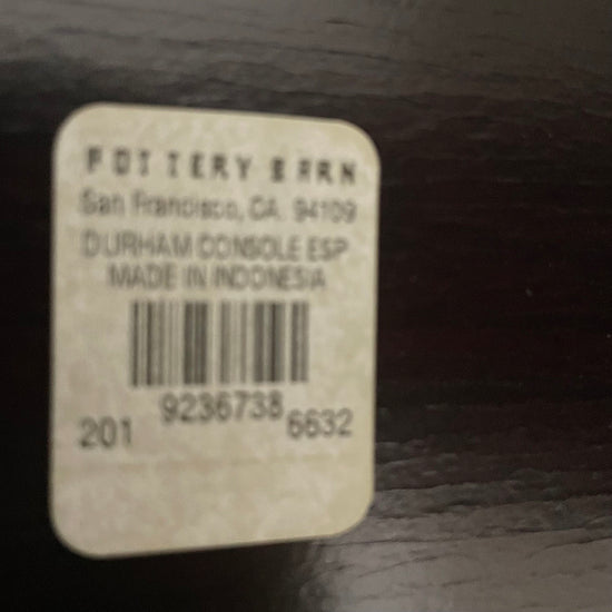 Pottery Barn Wooden Console Table