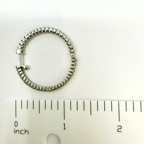 Diamond Hoop Earrings