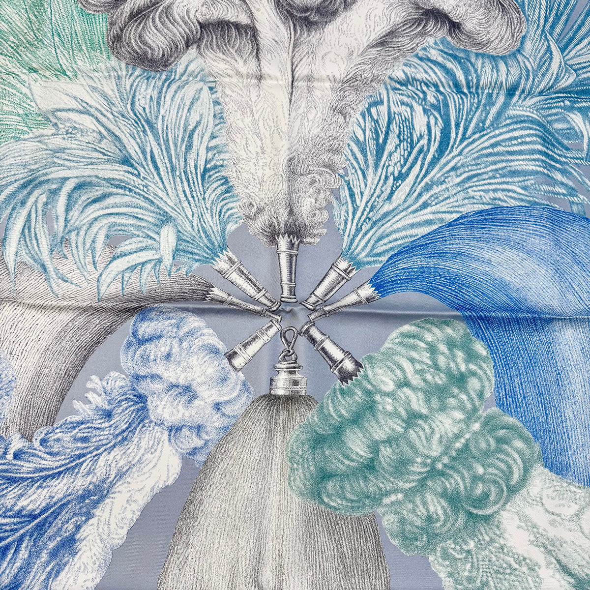 Hermes  "Plumets et Panaches" Scarf