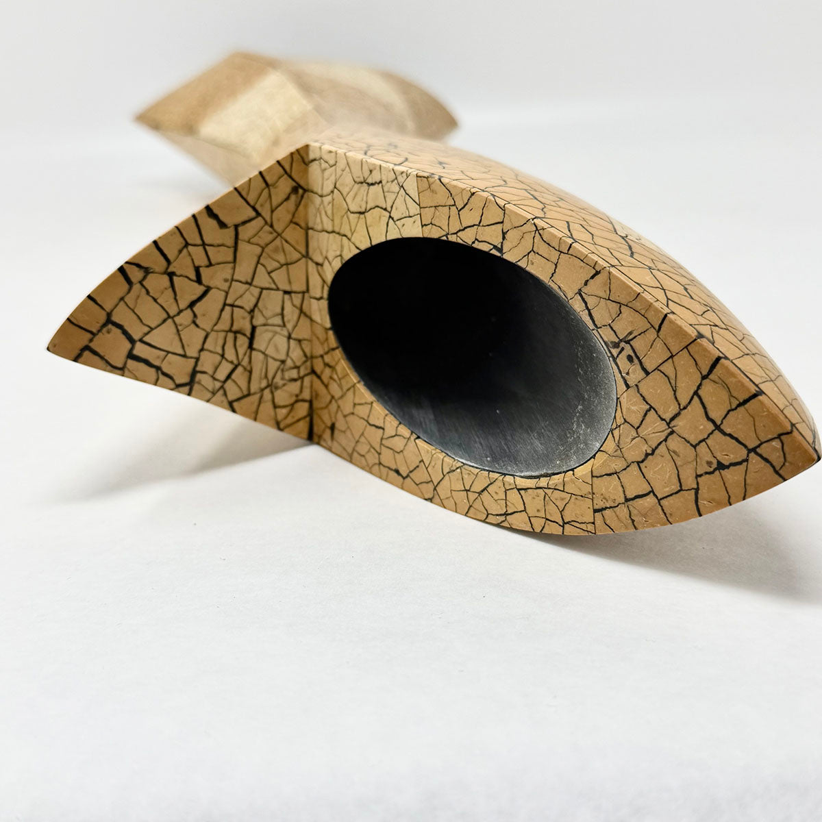 R & Y Augousti Crackle Vase