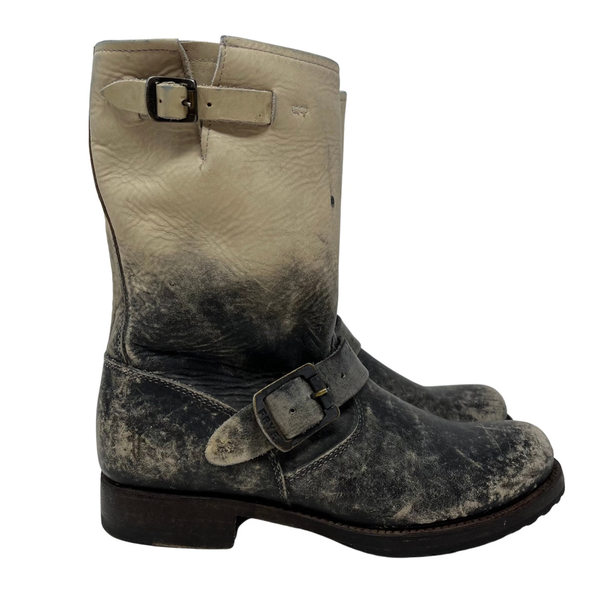 Frye Mid Calf Moto Boots