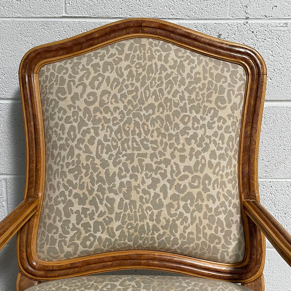 Armchair with Animal-Print Upholstery