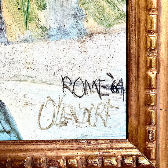 "Rome '64" Signed William Olendorf (Chicago Artist)