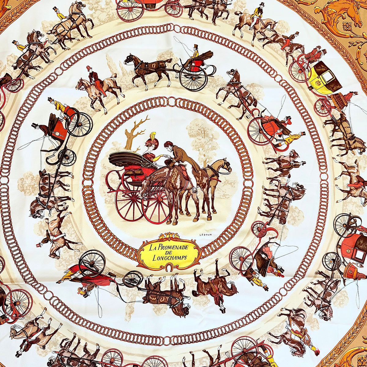 Hermes "La Promenade de Longchamps" Scarf
