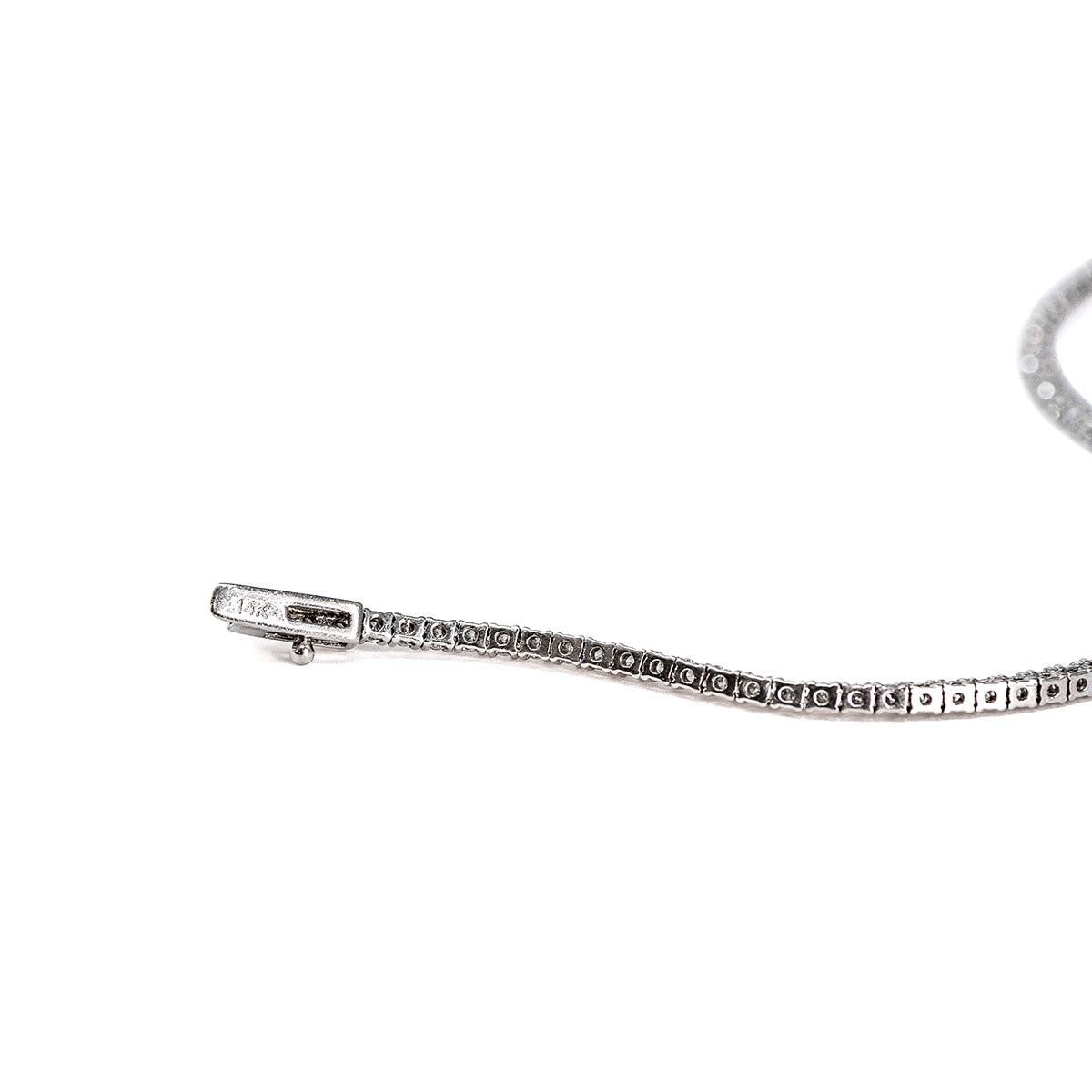 14K White Gold Diamond  Tennis Necklace