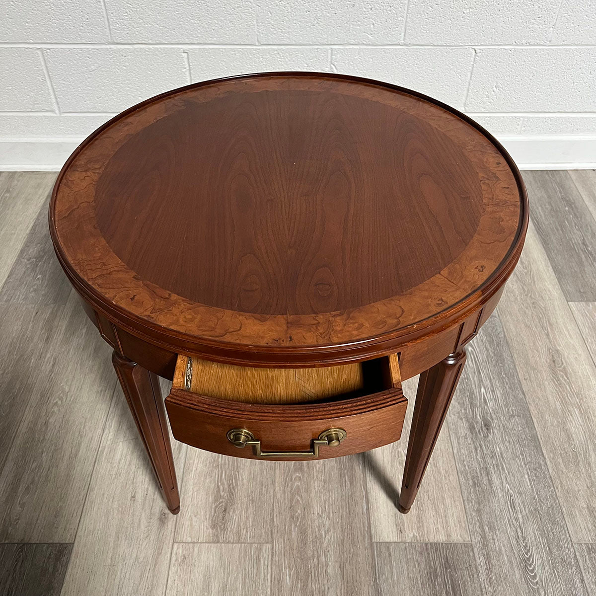 Round Baker End Table