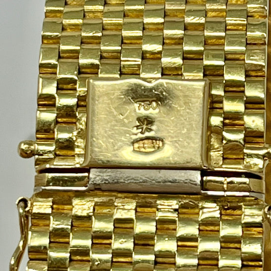 18K Gold Wide Bracelet