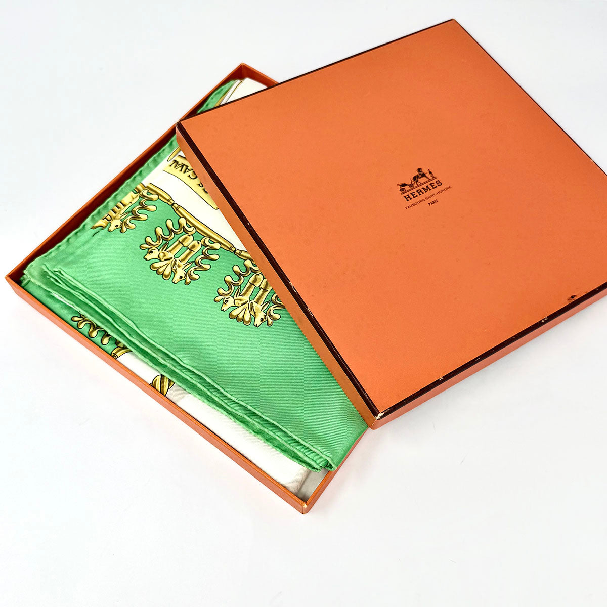 Hermes "Les Cavaliers D'Or" Scarf