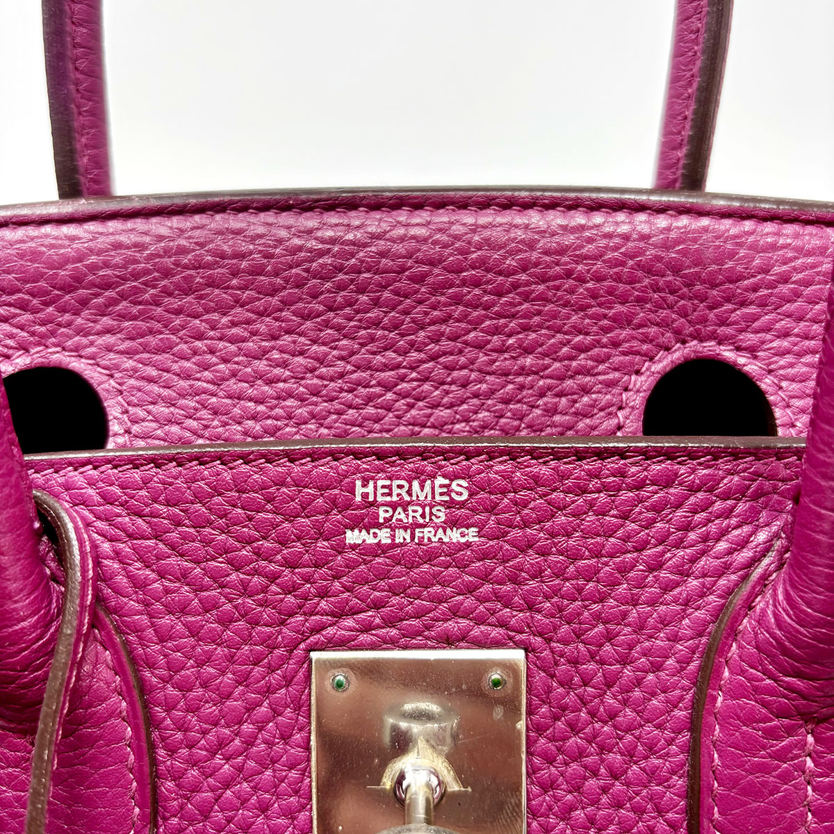 Hermes Clemence Birkin 30 Handle Bag