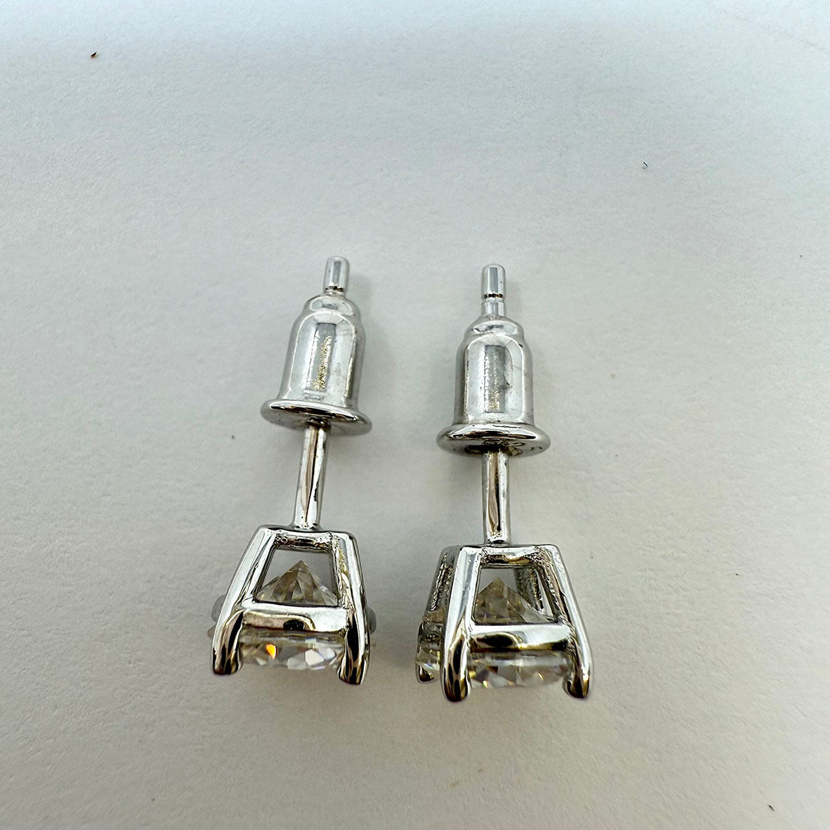 6mm Round Moissanite Stud Earrings