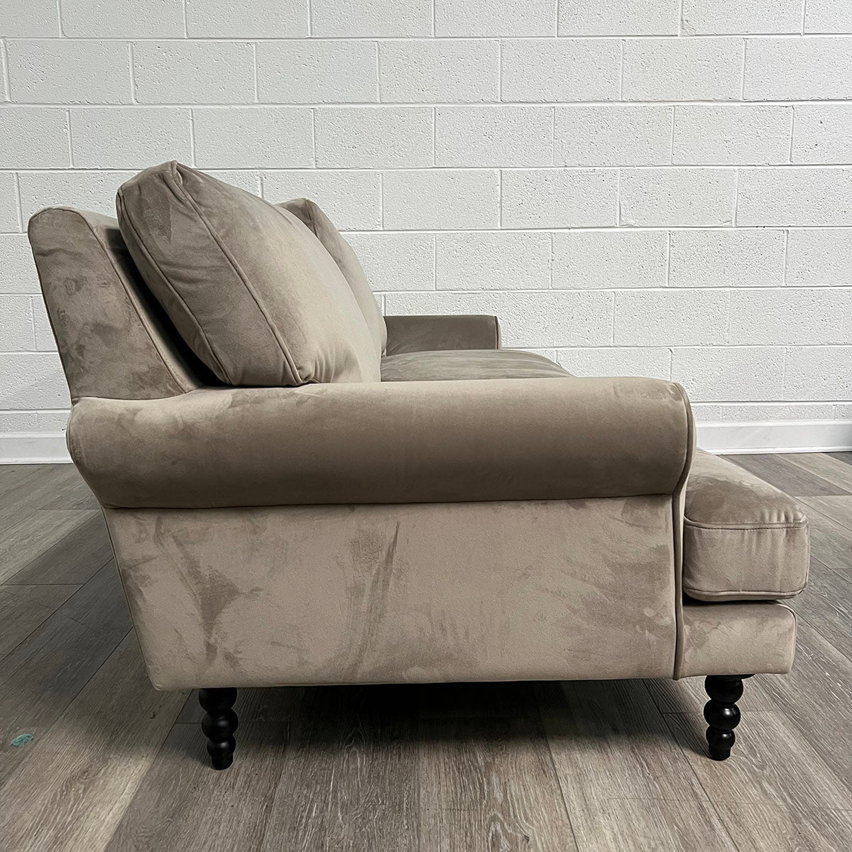Interior Designs Beige Microfiber Sofa