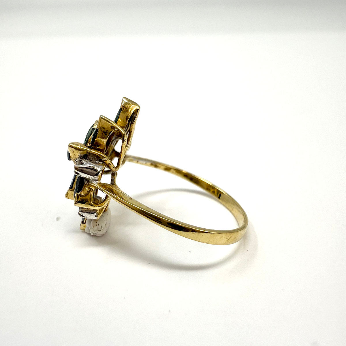 14K Sapphire and Diamond Ring