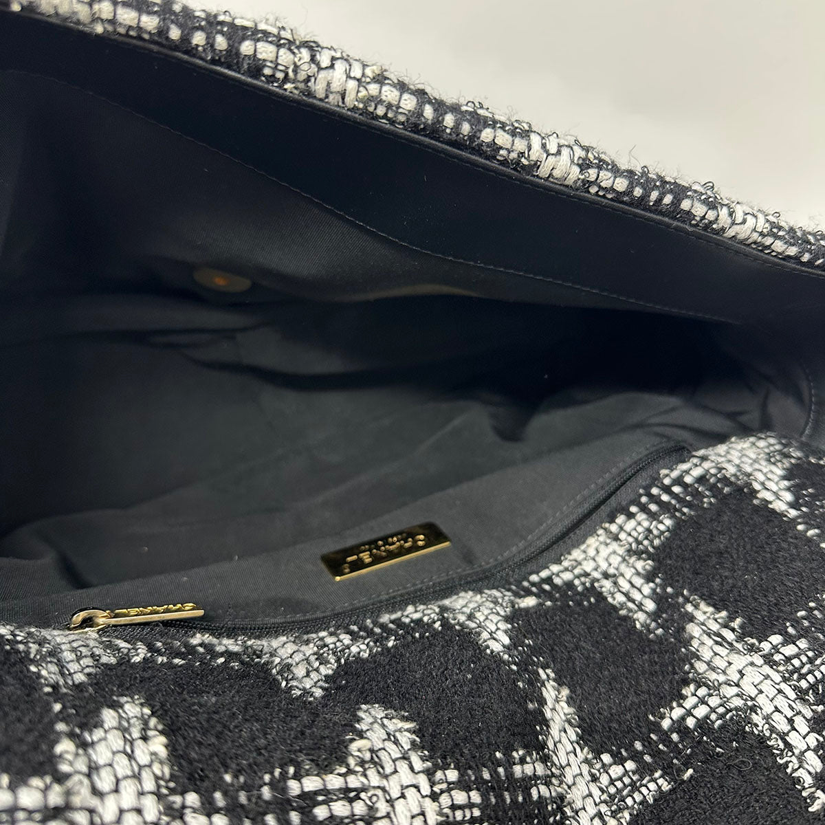 Chanel Maxi 19 Tweed Flap Bag