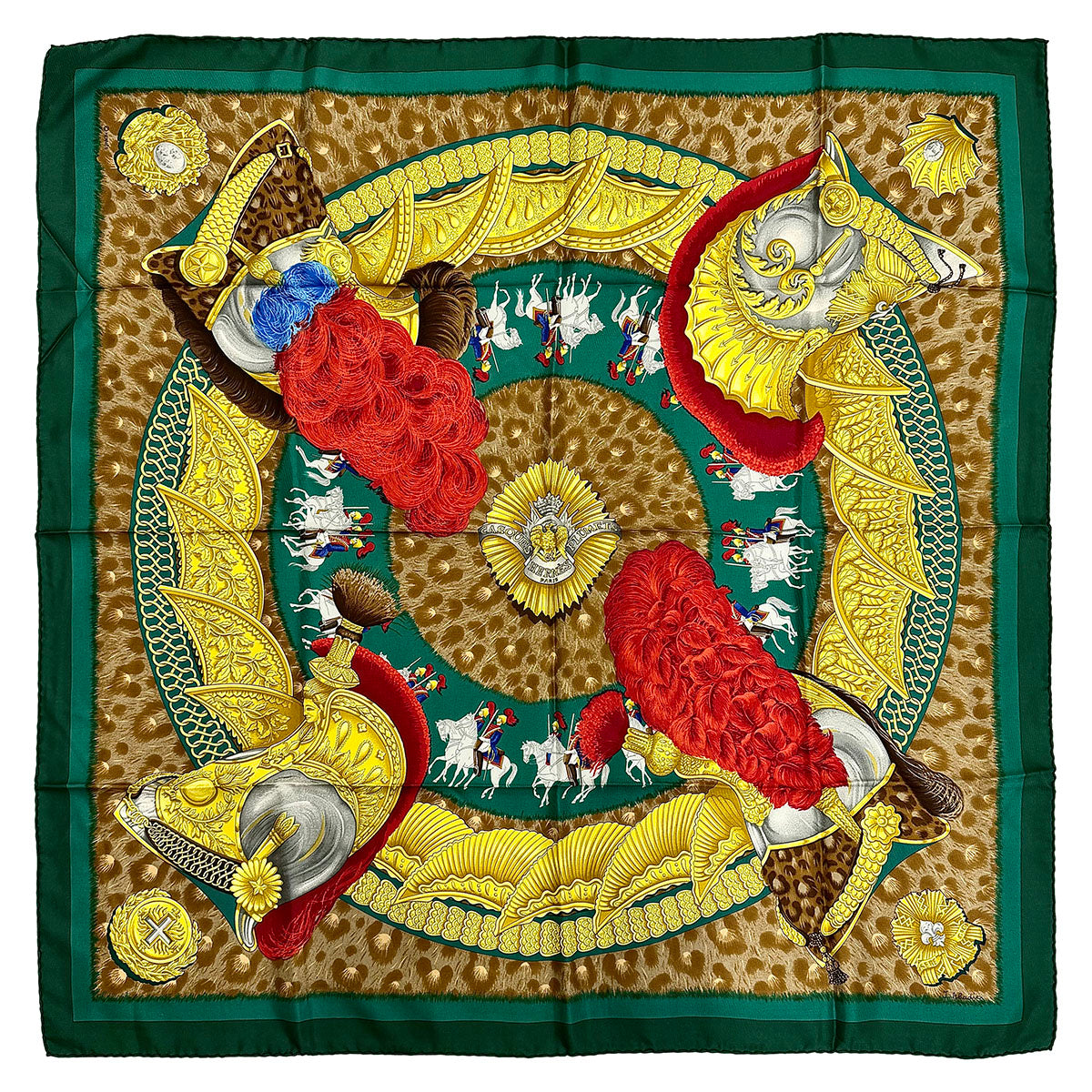 Hermes "Casques et Plumets" Scarf