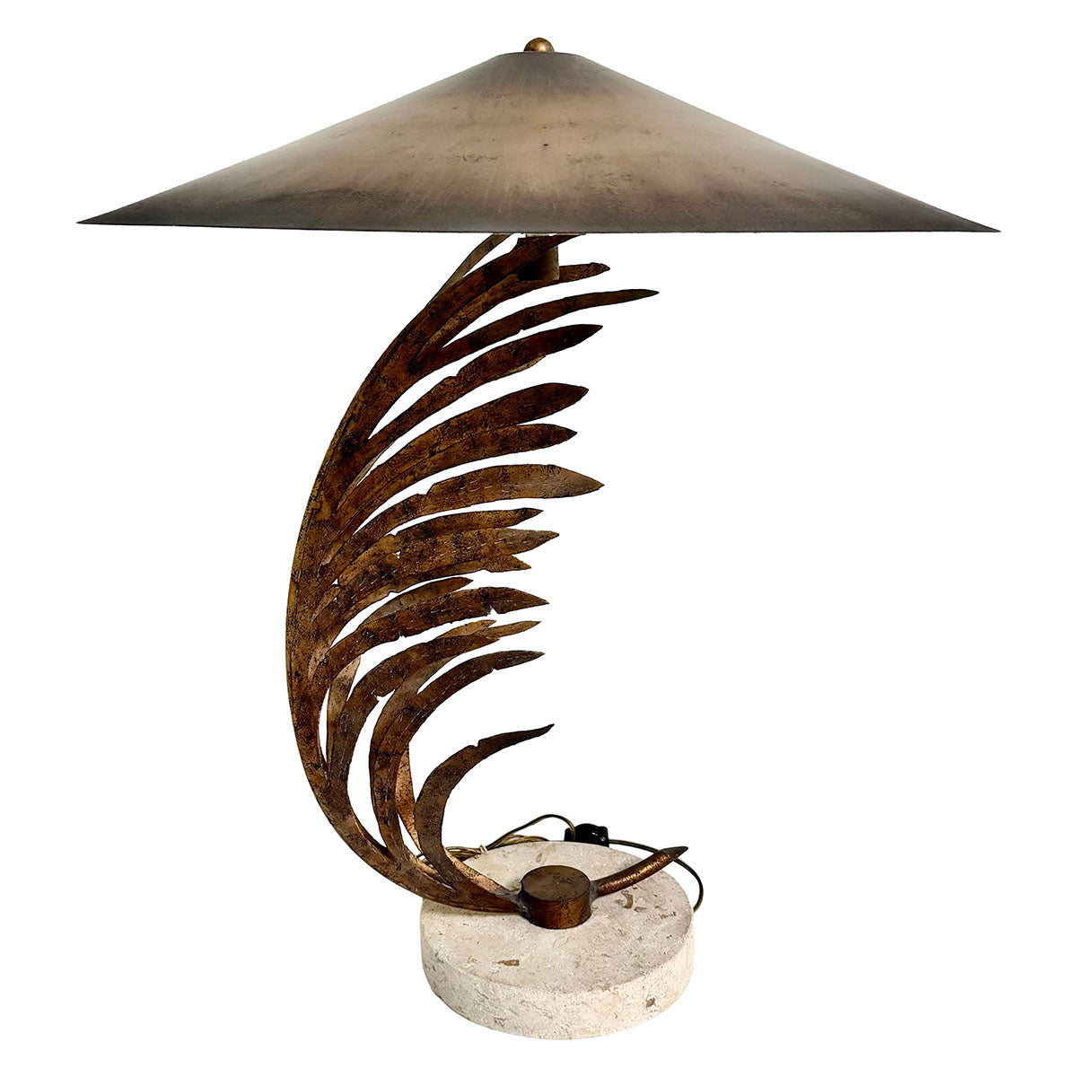 Palm Frond Lamp Sculpture