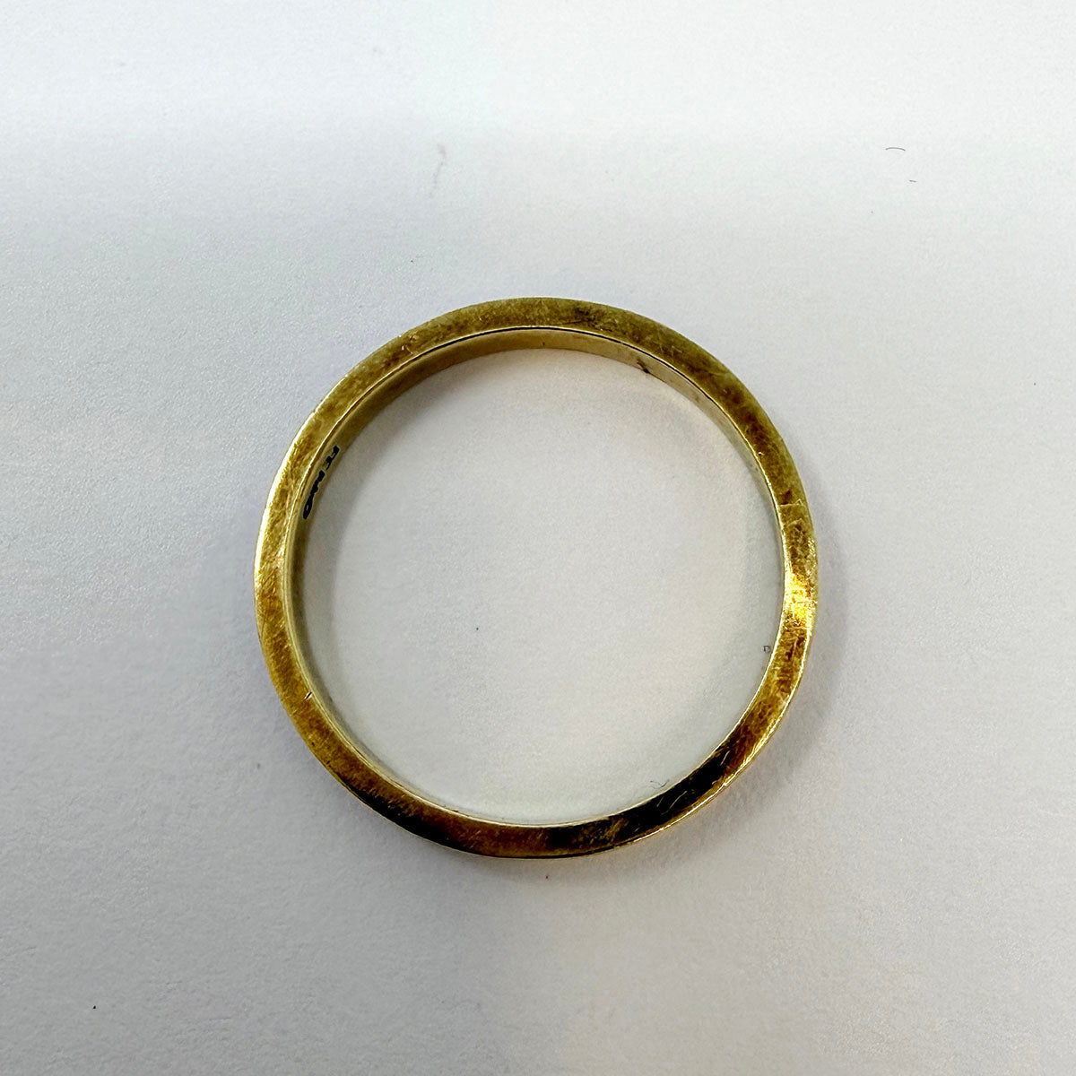 14K Gold Band with Enamel