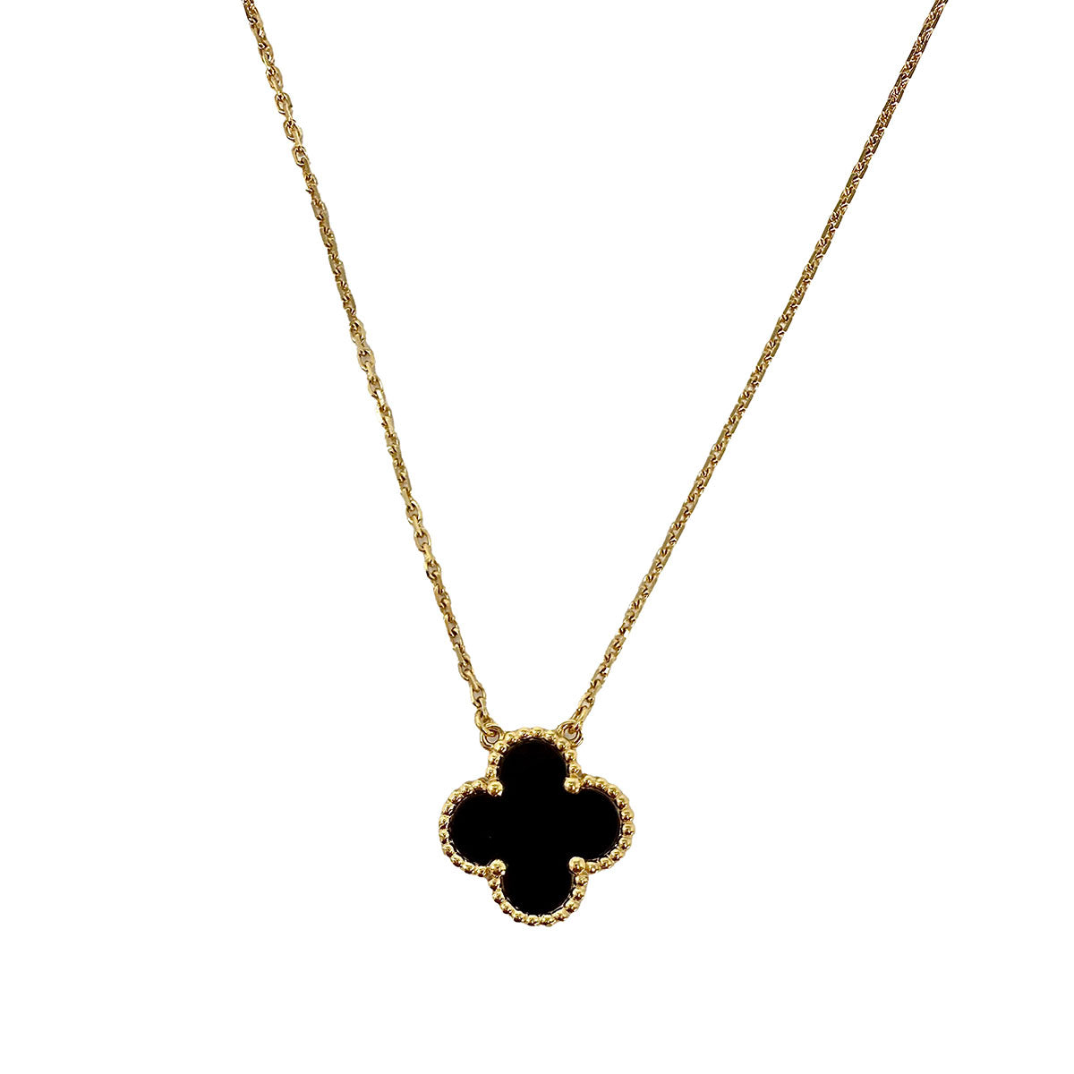 Van Cleef & Arpels Vintage Alhambra 18K Gold Pendant Necklace