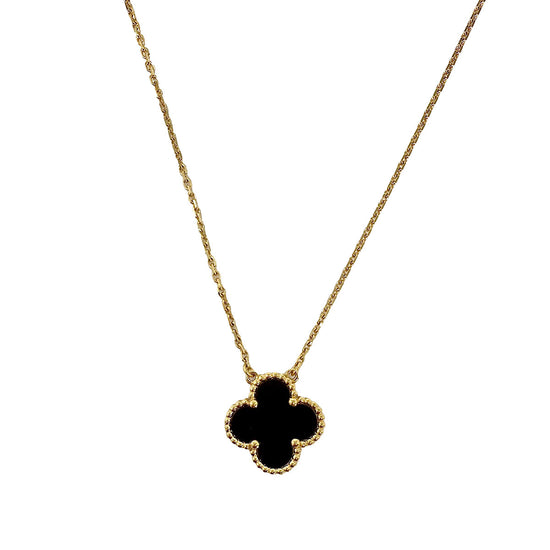 Van Cleef & Arpels Vintage Alhambra 18K Gold Pendant Necklace