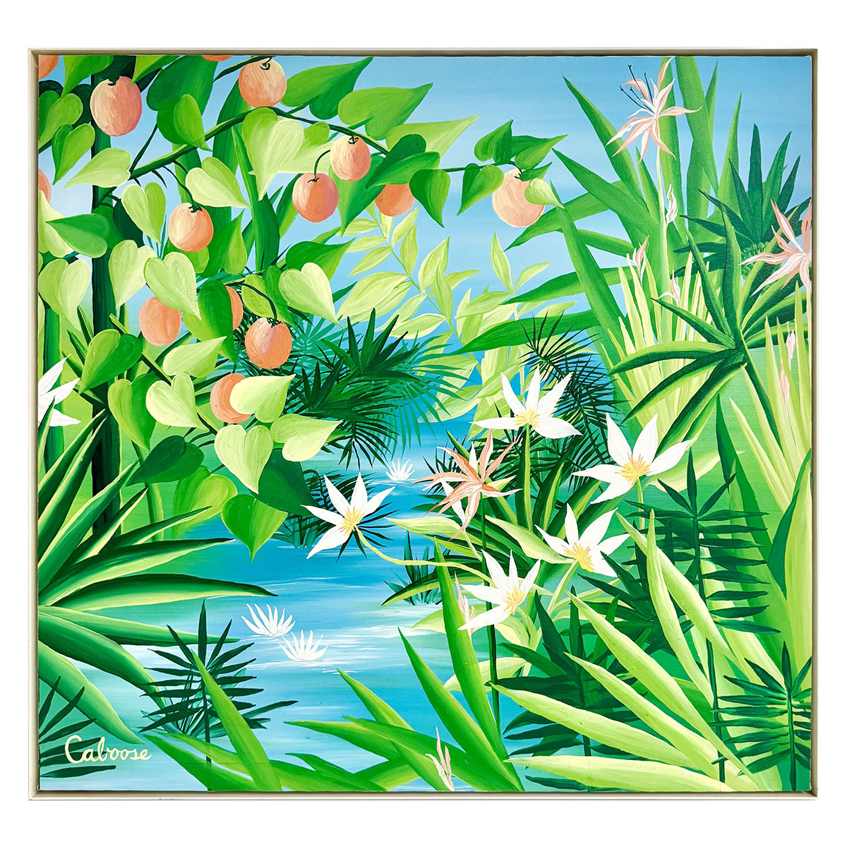 "Tropical Paradise III", Signed