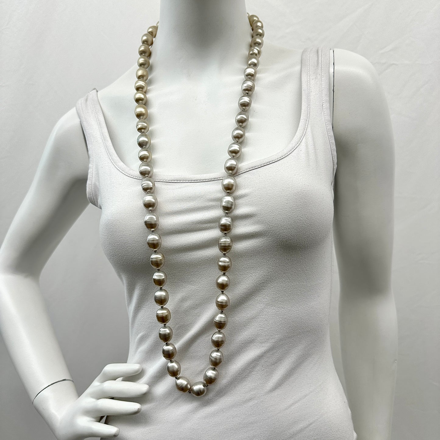 Chanel 42" Faux Baroque Pearl Necklace