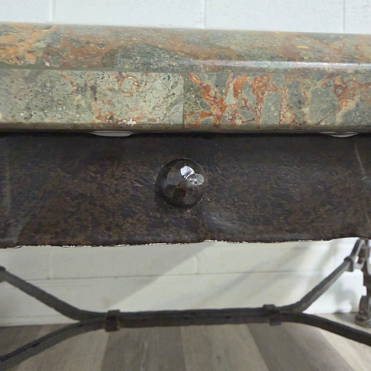 Marble coffe Table with Metal Base