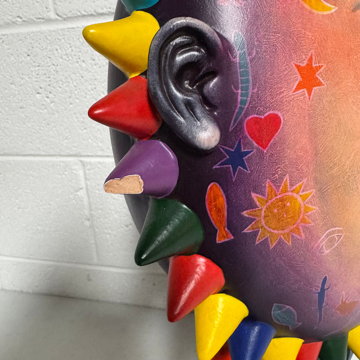Sergio Bustamante Sun Figure Standing Sculpture