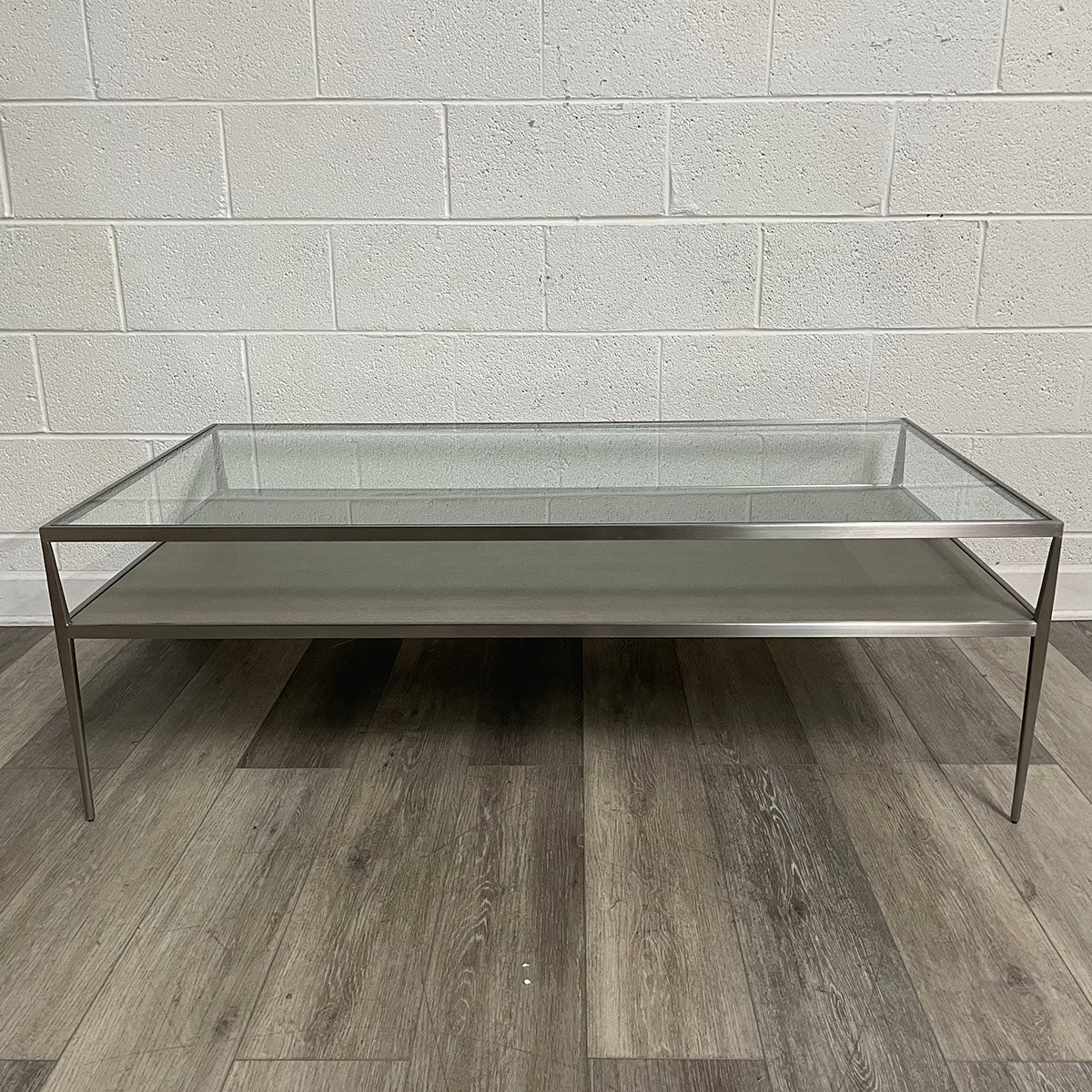 Two-Tiered Glass Coffee Table