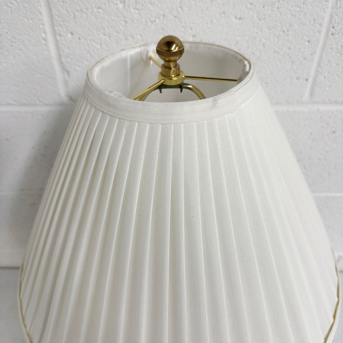 Crystal Lamp with Brass Base