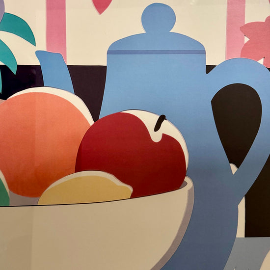 "Still Life with Fruit, Flowers and Monica" Poster Framed