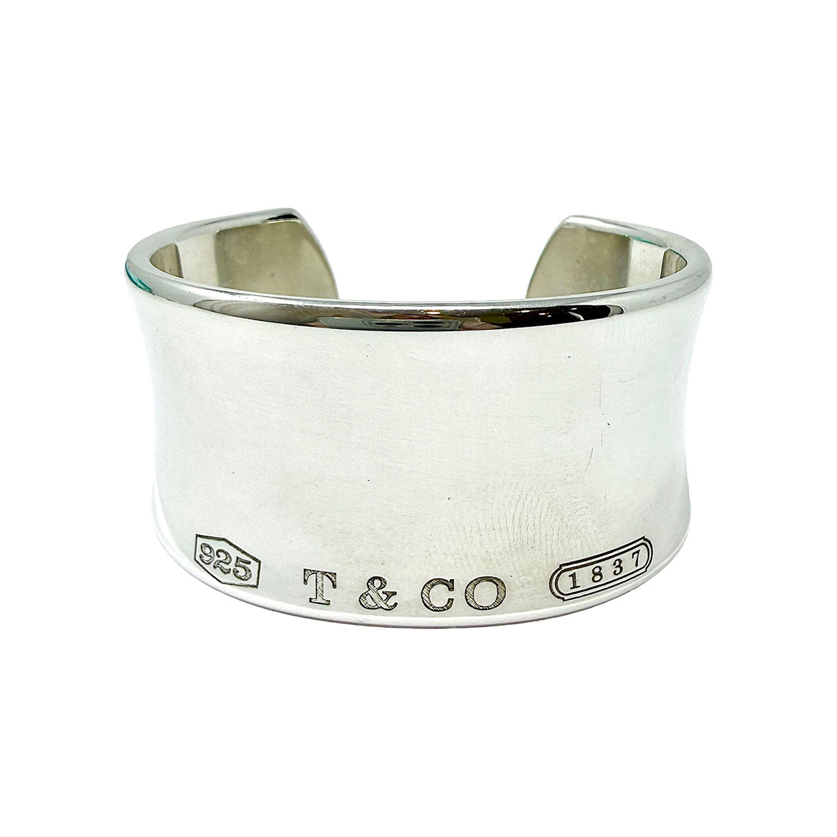 Tiffany & Co. Sterling Silver Vintage 1837 Wide Cuff Bracelet