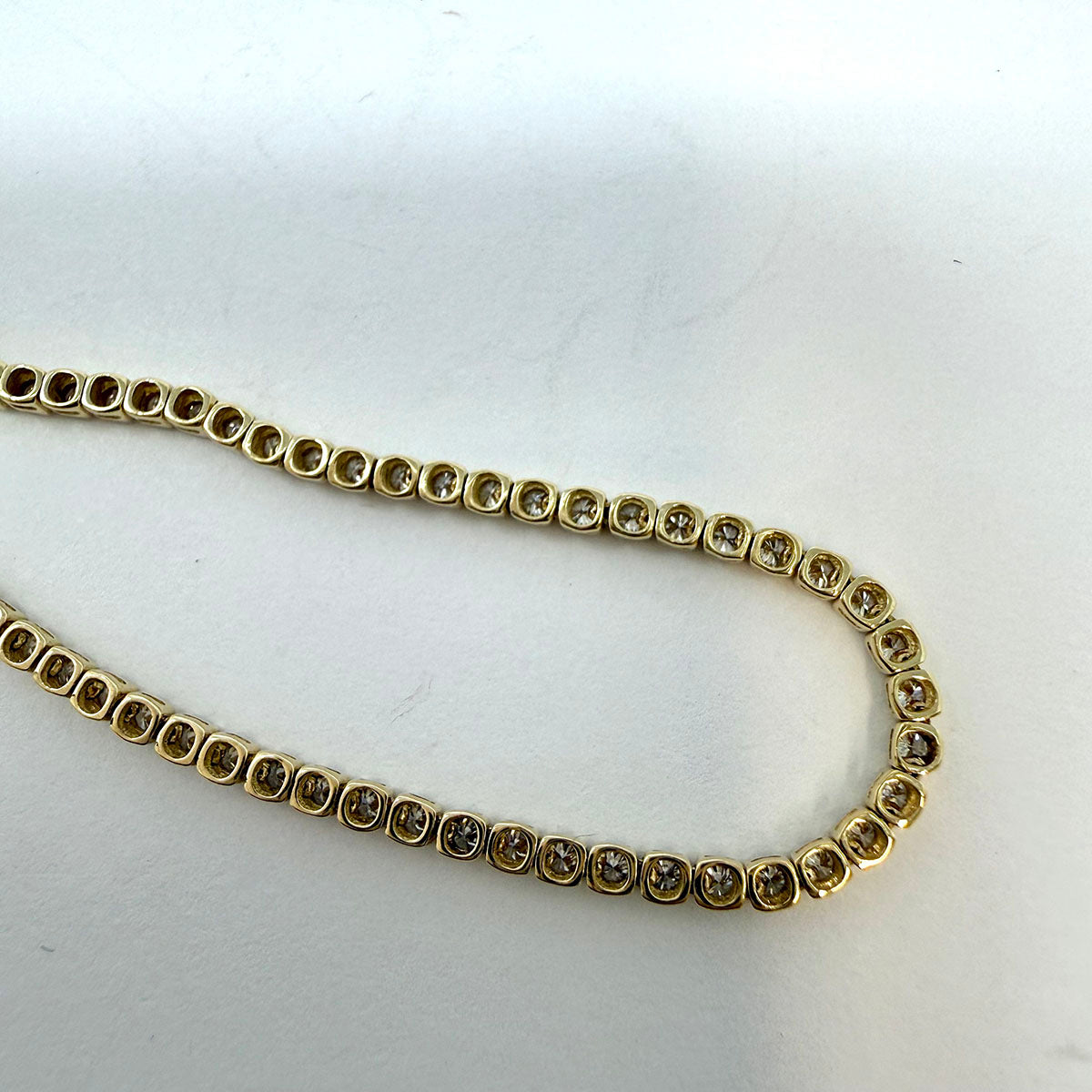 14K Gold Lab Grown Diamond Tennis 7" Bracelet