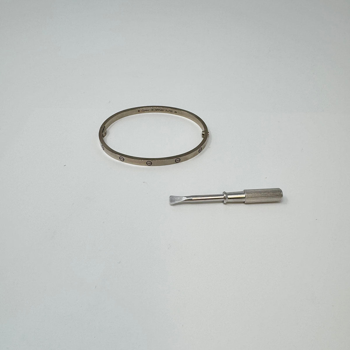 Cartier 18K White Gold "LOVE" Bracelet